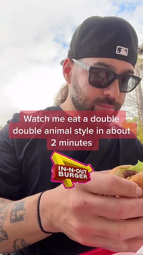 In & Out Burger ASMR Eating Experience in 2 Minutes