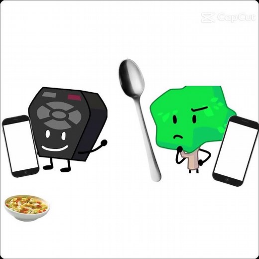 What is Remote and Tree doing? #soup #treemote #bfb #spoon #food #template #capcut #shorts