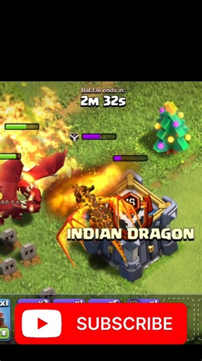 Super Dragon vs Dragon 🔥 Who Wins? #viral #memebattles #clashofclans #gaming #coc #supercell 🔚🔚🎮