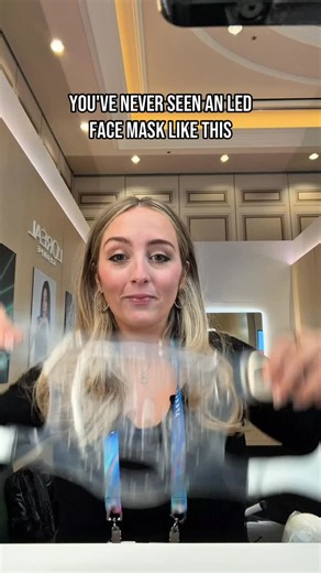 Apparently, closer LED to skin contact maximizes the benefits of infrared light therapy. Plus, a lot the hockey mask-style LED face masks aren't comfortable for a variety of face shapes. That's where L'Oreal's new concept mask comes in. But for me, it's the LED eye patches that seem like a game-changer. Sign me up for anything with a portable charging case and complements my morning coffee! These are just concepts showcased at CES 2026, with a potential release in 2027. #ledfacemask #infraredthe