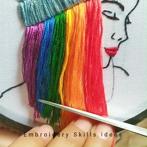 wow! Most Beautiful Hoops Embroidery #stitch #needlework #foryou #embroidery | Embroidery Skills ideas