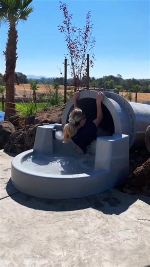 Sometimes our customer’s pools come out so good, we can’t help but jump in 🏊‍♀️ #premierpoolsandspas #slide #poolside #newpool