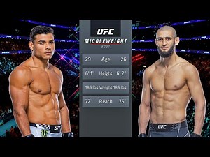 UFC 294: Paulo Costa vs. Khamzat Chimaev Full Fight