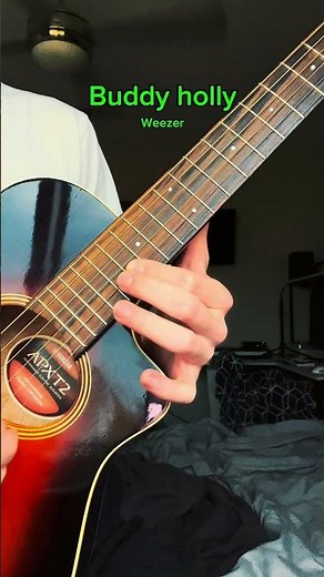 How to play the Buddy Holly riff #guitar #weezer #tutorial #viral #music