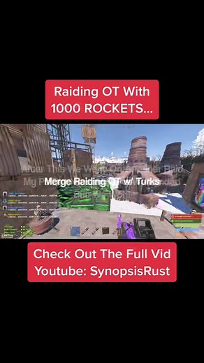 Raiding OT With 1000 ROCKETS… #rust #rustgame #rustraid #rusttok #rustvideo #oilteam