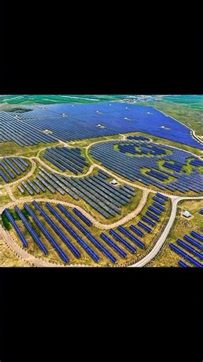 World's 1st Panda shaped Solar Plant 😮 #factsbyveer #facts #shorts