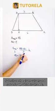 Calculate Trapezoid Height | Area 18 cm² Explained #Math #Trapeze #AreaOfATrapezoid