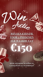 🥩🔥 ASADO GIVEAWAY 🔥🥩 Gun jezelf en iemand die je liefhebt een avond uit t.w.v. €150 bij Asado. Wat moet je doen? ✔️ Volg @steakhouseasado ✔️ Like deze post ✔️ Tag de persoon die je meeneemt 📅 De winnaar maken wij bekend op 31 januari. ✨ Celebrate Life, the Asado way. ✨ | Steakhouse Asado