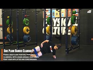 Side Plank Banded Clamshell