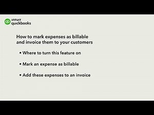 How to mark expenses as billable and invoice them to your customers in QuickBooks Online