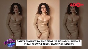 Bollywood actress #SanyaMalhotra has ignited dating rumors with sitarist Rishab Sharma after a photo of them surfaced online. The viral picture shows Rishab posing with a fan, while Sanya is spotted just outside the frame, fueling speculations about their relationship. Social media was abuzz with fans pointing out Rishab’s frequent comments on Sanya’s posts and her consistent likes on his. Many chimed in with their approval, saying, “They look good together,” and “If they’re dating, good for the