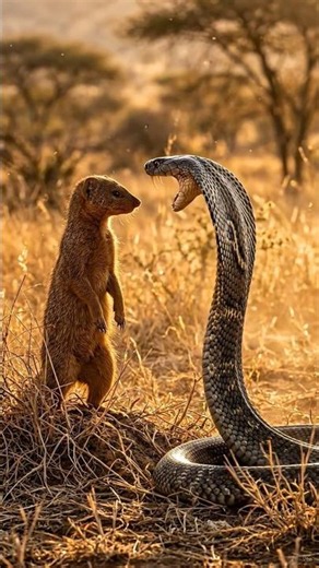 King Cobra vs Mongoose – Who Wins This Epic Battle? #wildlife #animalfight #cobravsmongoose