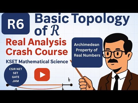 R6 Basic Topology of Real Numbers | Real Analysis | Archimedean Property of Real Numbers | KSET Math
