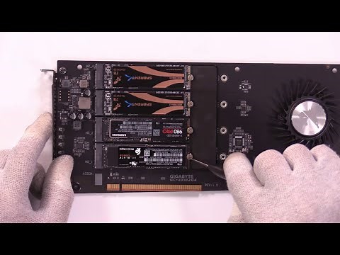 WD Black SN850 Firmware Update on Gigabyte Aorus M.2 x16 Quad card Heat and Speed Test