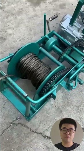 Mechanical Winch Demonstration #Tools #Machinery #Construction