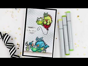 Easy Coloring Tips for Stamped Images + One Layer Cards