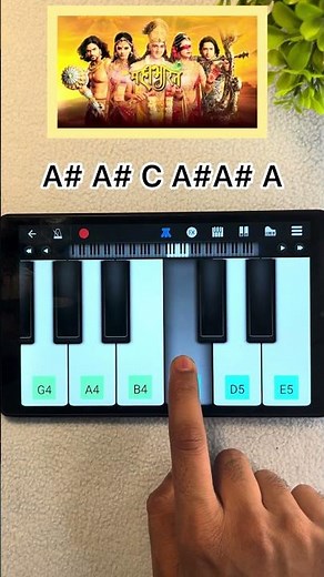 Mahabharat title song tutorial #shortvideo #hindisong #piano #youtubeshorts