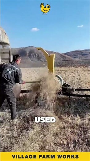 This is a PTO-driven straw chopper, which pulverizes dry stalks left after harvesting