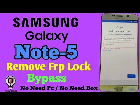 Samsung Galaxy Note 5 Frp Bypass 7.0 Without Pc