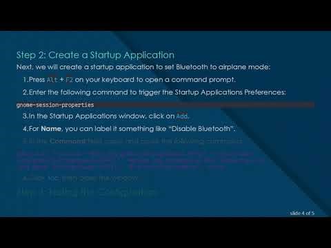 Disable Bluetooth on Startup in Ubuntu 20.04