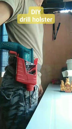 DIY drill holster #drill #holster #doityourself #hacks #tips | Marvin Lorenzo