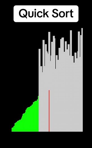 Quick Sort Visualized in Real Time (with Sound!) #QuickSort #SortingAlgorithms #CSVisualized
