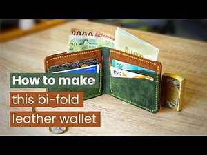 Make this beautiful wallet in leather - DIY leathercraft tutorial (+ PDF TEMPLATE)