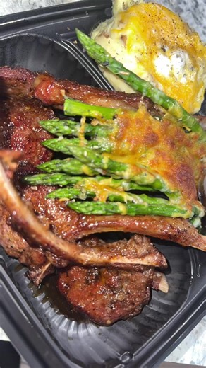 Lamb Chops Asparagus and Garlic Mash #Chefkev #Capcut #Fyp