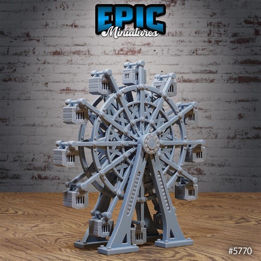 Ferris Wheel Ride - Epic Miniatures | Grand Carnival | 28mm Scale | 28mm and 32mm | Wargaming | Dnd | Tabletop Roleplaying - Etsy UK
