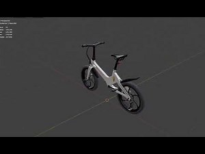 Blender bike model for animation an 3d printing