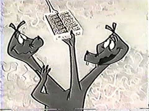 1965 Snickers cartoon knight VS dragon TV commercial