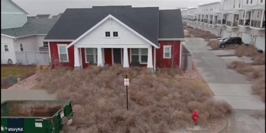 Watch: Thousands of tumbleweeds inundate Utah town