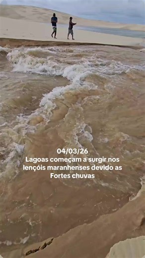 As lagoas começam a aparecer nos lençóis maranhenses 🔥😍🌴🥹👏🏼