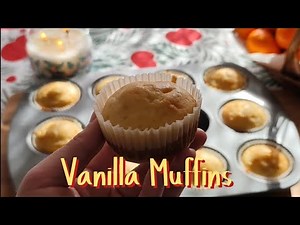✨ Soft & Fluffy Vanilla Muffins | Easy Step-by-Step Recipe 🧁
