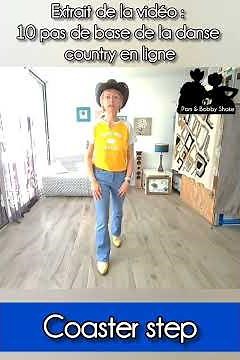 Coaster step - pas de country line dance #linedance