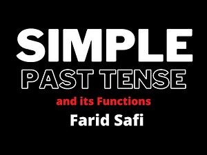 Simple Past Tense and its all functions