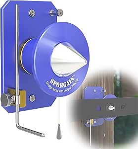 [Update Lawn Mower Blade Balancer, High Precision with Magnetic for Adjustable Blade Holder, Wall Mounted Blade Balancing Tool, Blue