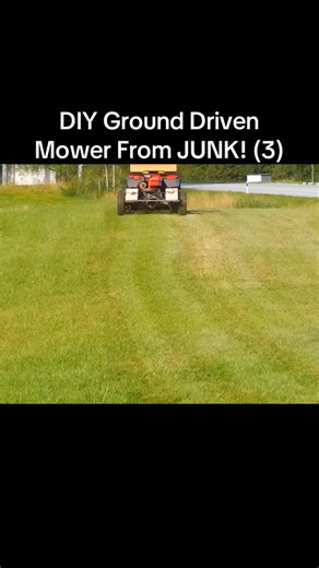 DIY Ground Driven Mower From JUNK!