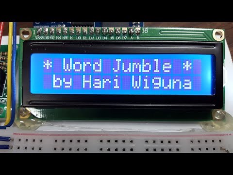 HariFun #180 - Arduino Word Jumble