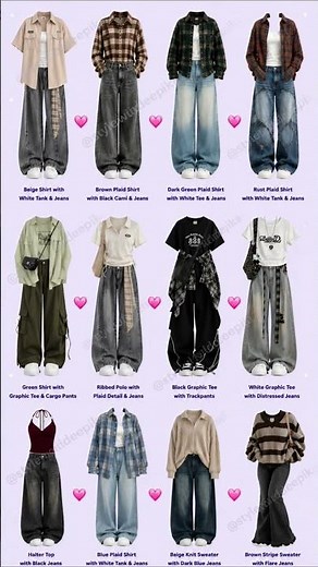 12 Trendy Plaid Shirt & Cozy Casual Outfit Ideas 🍂| Aesthetic Street Style Looks with Jeans #shorts