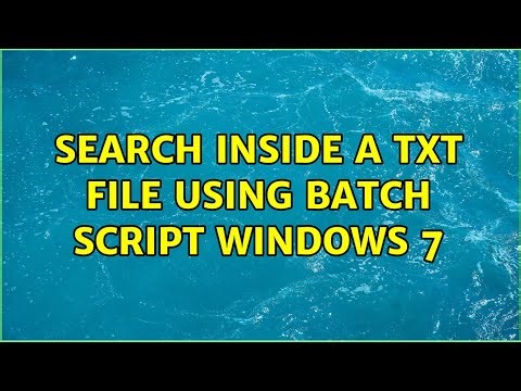 Search inside a txt file using batch script windows 7
