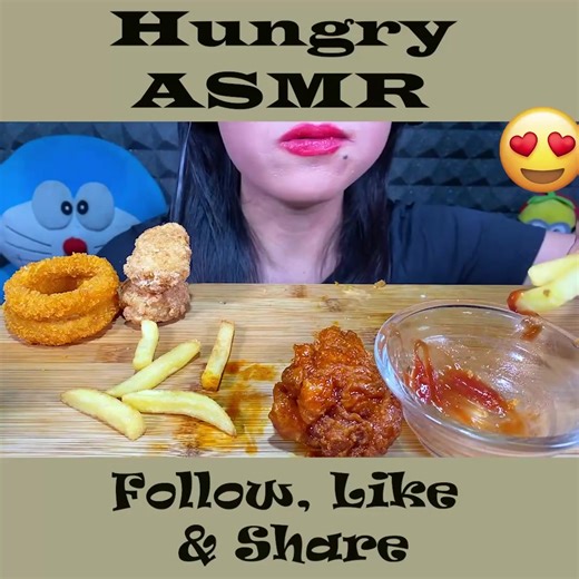 ASMR Fast Food Feast us Fish Burger, Chicken Nuggets, Fries, Onion Rings & More Eating Sounds Part 21 | Hungry ASMR | Facebook