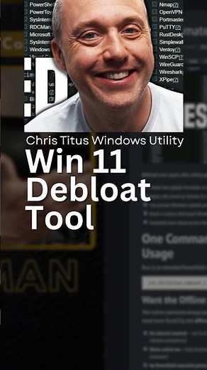 Windows 11 Debloat Tool - Chris Titus Windows Utility Redesigned