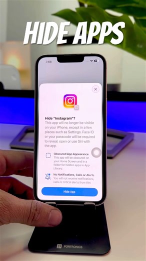 Hide Apps IPhone iOS 26 #shorts #shortvideo