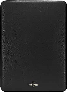 Comfyable Slim Laptop Sleeve 16 Inch Compatible for MacBook Pro M5 M4 M3 M2 Pro/Max 2026, Faux Leather Protective 16-in Mac Cover Case, Black