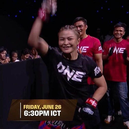 Just beat it 💃 Stamp is back! Watch Stamp Fairtex vs. Cynthia Flores NOW at The Inner Circle 20!