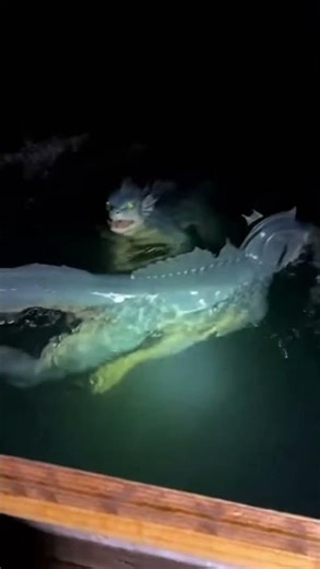 Night Encounter with Aquatic Cryptids