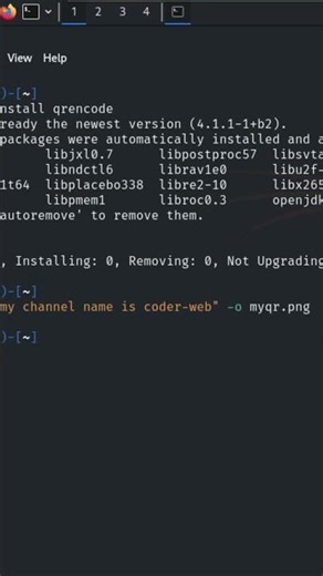 QR Coder in Linux #python #cyper #programming #learnethicalhacking #cybersecurity #cyberhackers