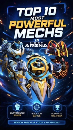 TOP 10 MOST POWERFUL MECHS IN MECH ARENA 💥🤖