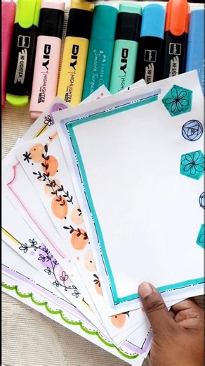 Simple And Easy Border Designs for #project #art #frontpage #borderdesign